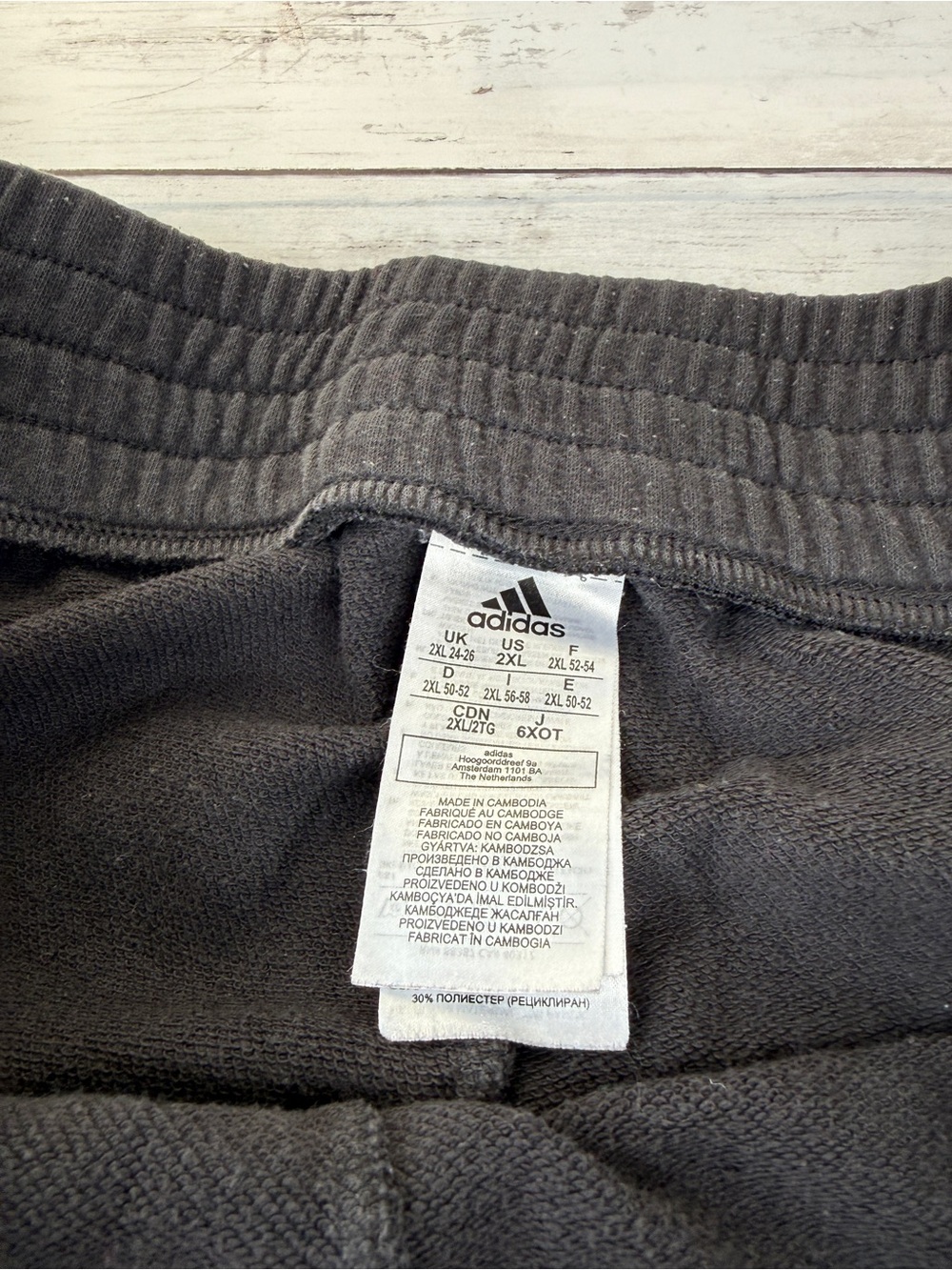 adidas Black Women's Athletic Shorts with Elastic Waist - Picture 2 of 3